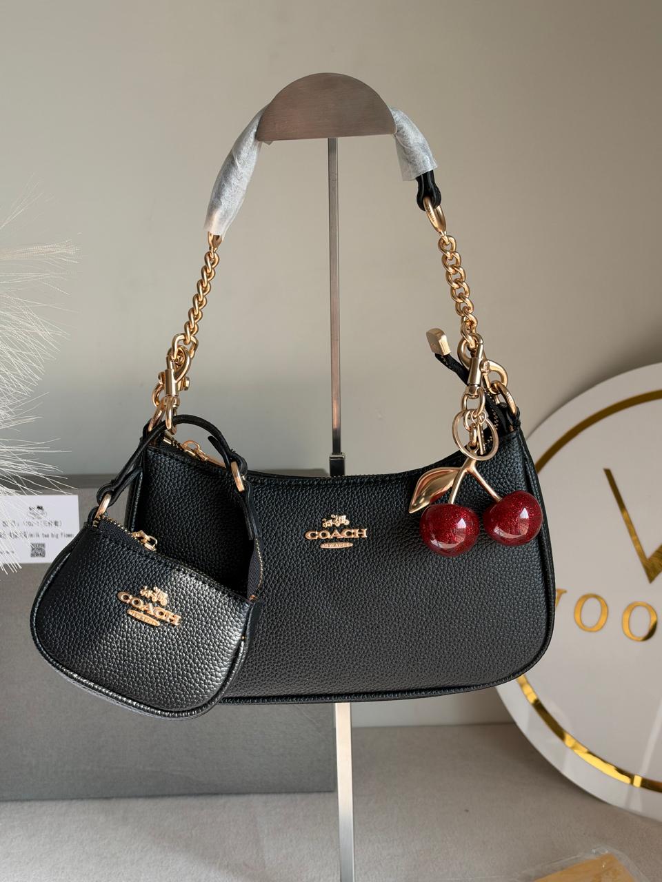Teri Gift Box with Baby Teri Charm & Cherry Charm - Black