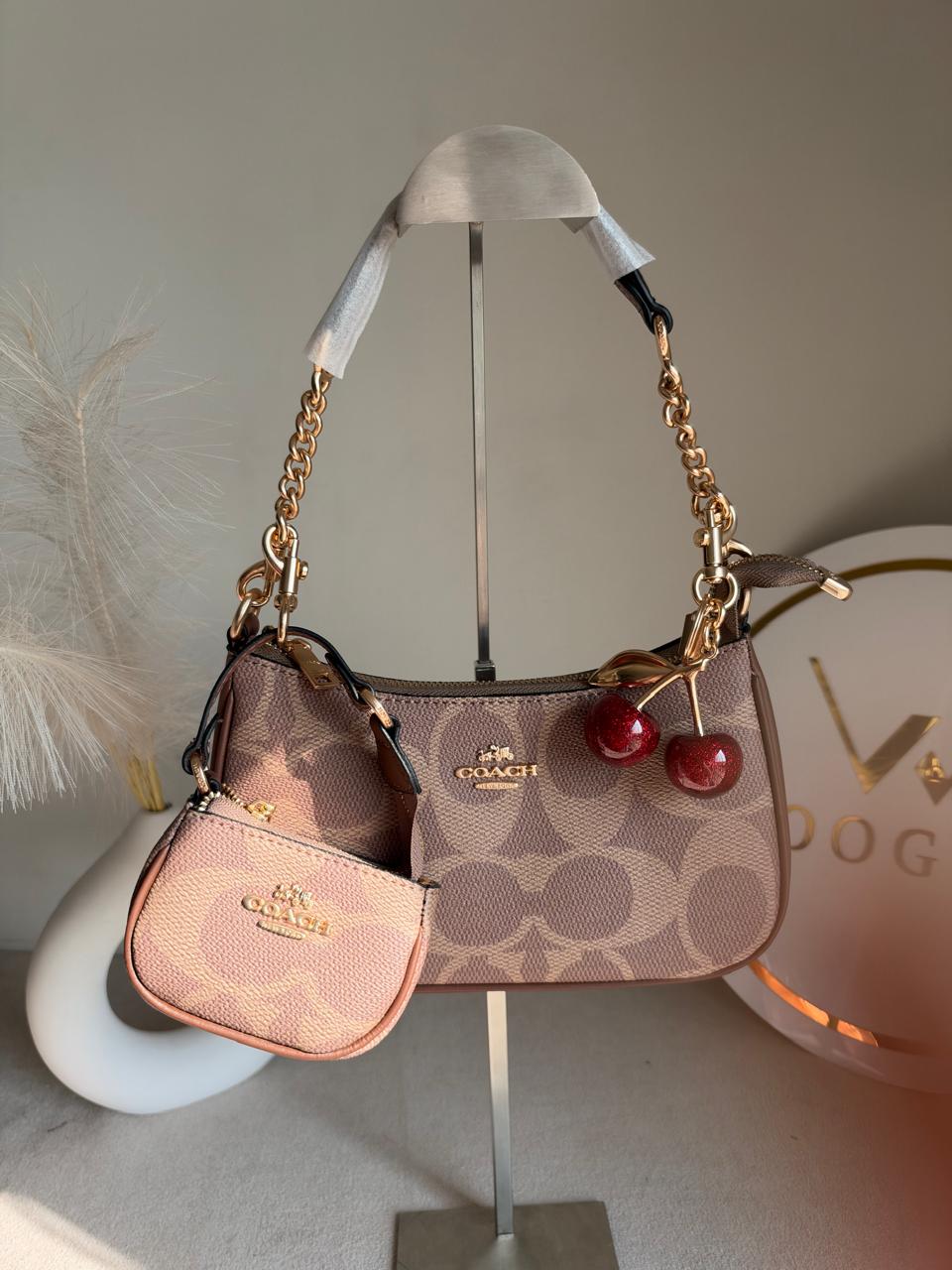 Teri Gift Box with Baby Teri Charm & Cherry Charm - Khaaki