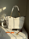 MK Tote Bag - White