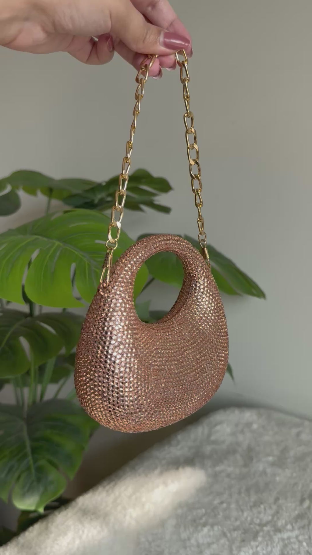 Viral Swarovski Clutch - Mini Rose Gold