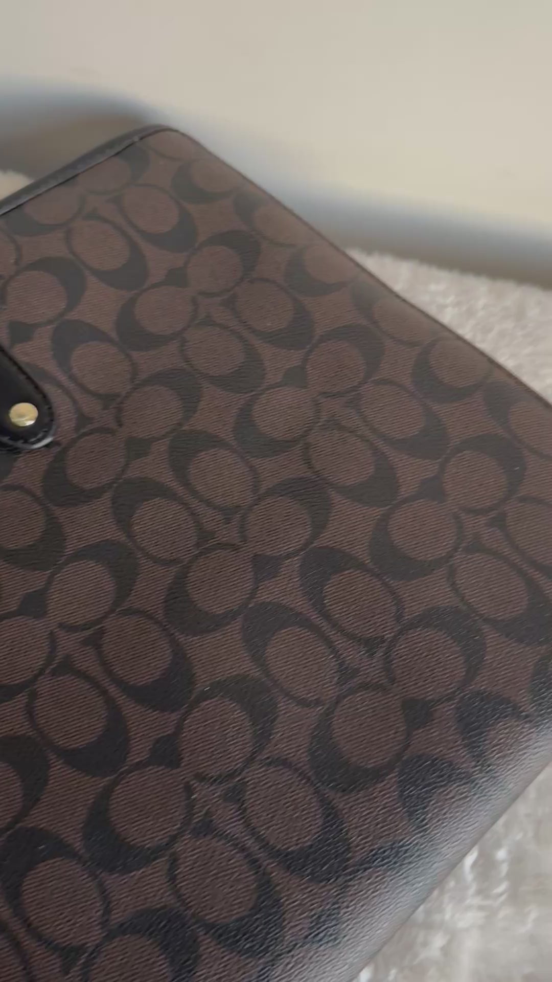 COACH TOTE BAG PREMIUM (Signature Brown) - BOX PACKING