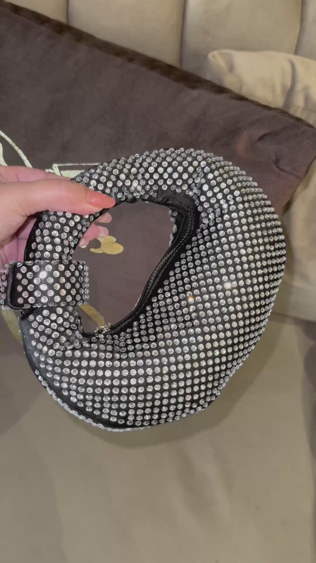 JW PIE Inspired Rhinestone Bag (Crystal)