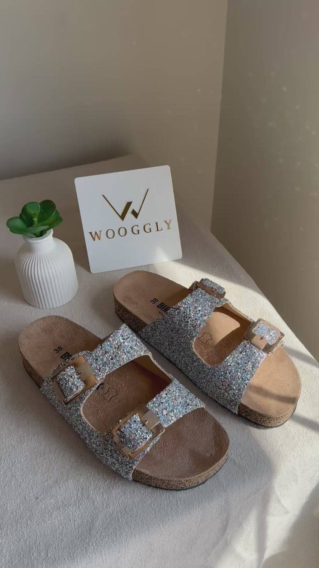 Viral Birkenstock Comfy Sandals - Glam Silver