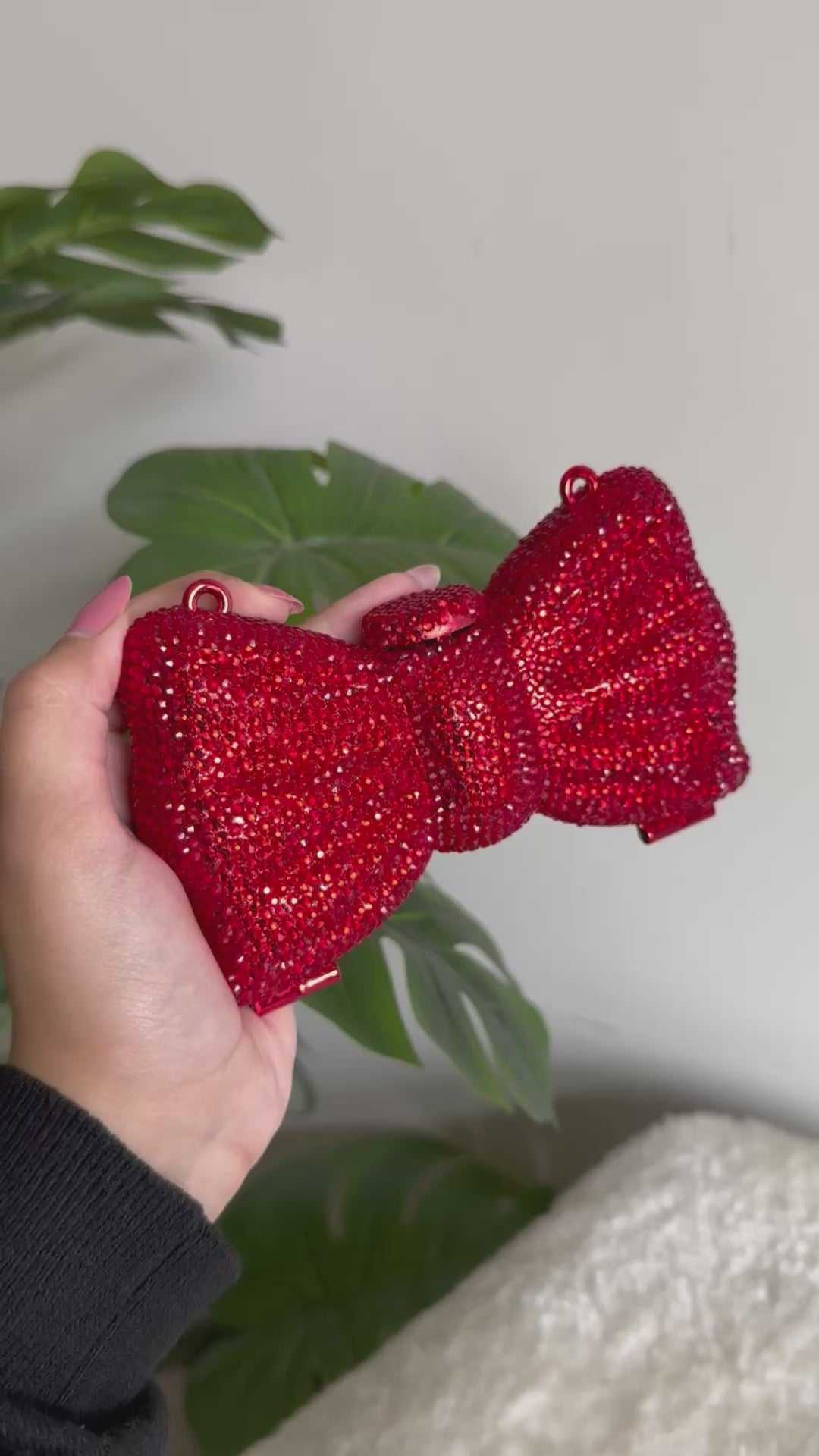 Swarovski Bow Clutch - Red