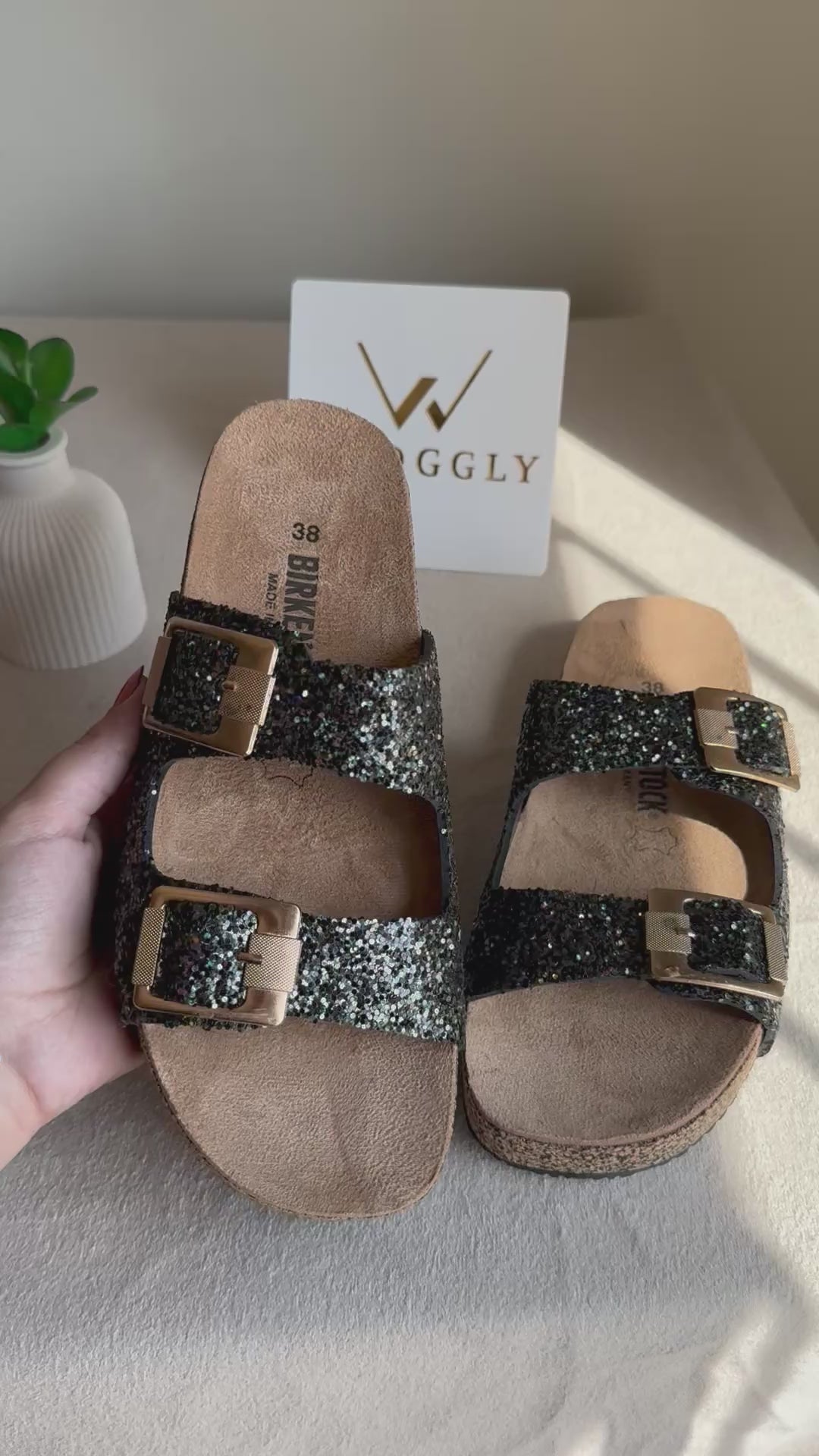 Viral Birkenstock Comfy Sandals - Glam Black