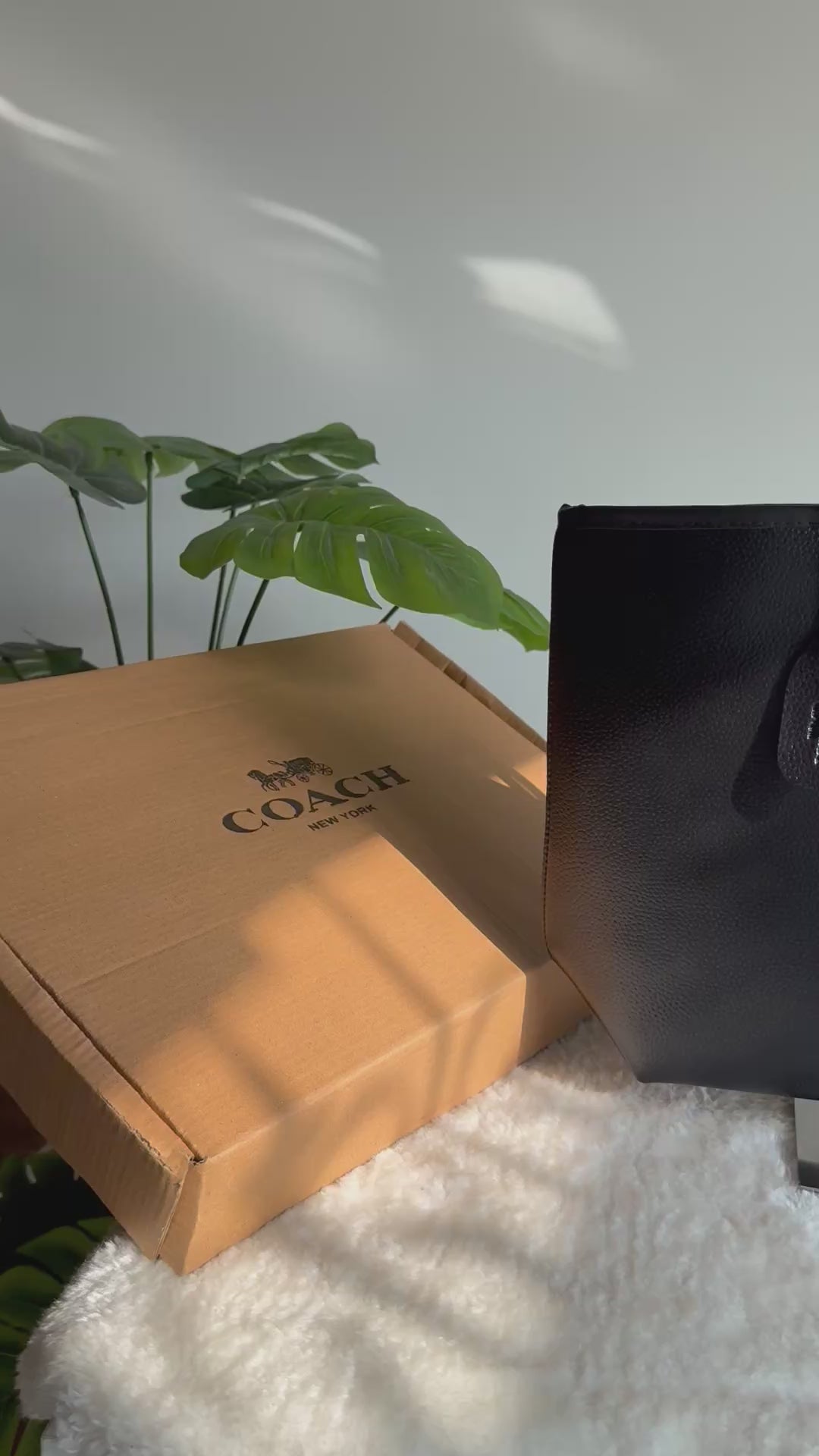 COACH City Tote Bag PREMIUM - Black (BOX PACKING)
