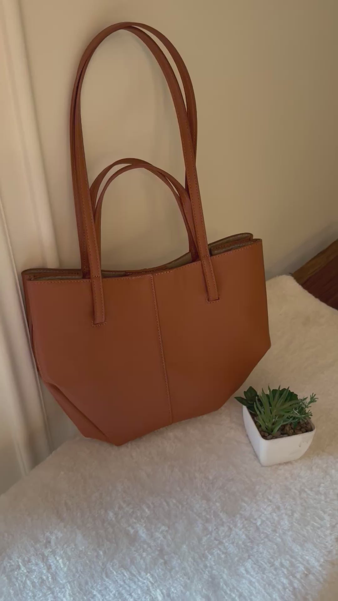 Polene Inspired Tote Bag (Brown)