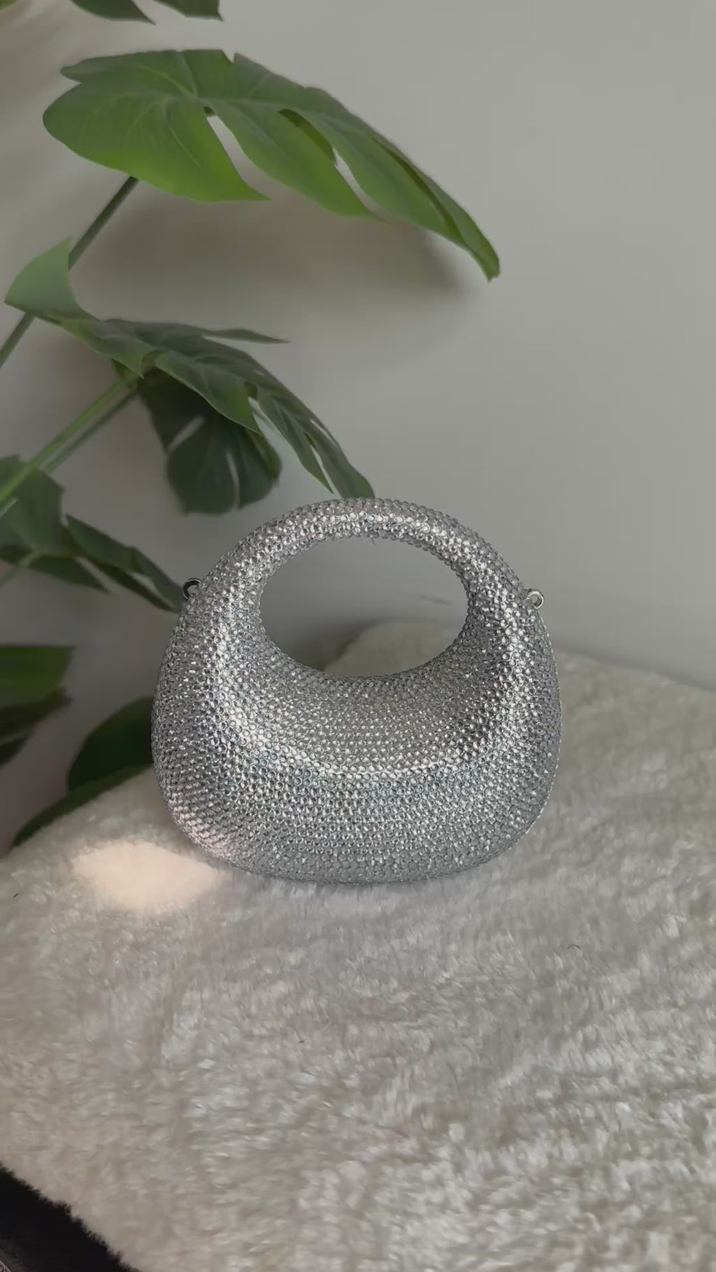 Viral Swarovski Clutch - Mini Silver