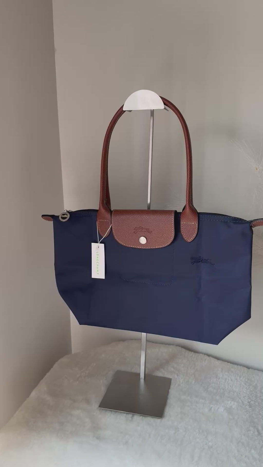 Longchamp Tote MEDIUM - Blue (WITH BRAND LOGO)