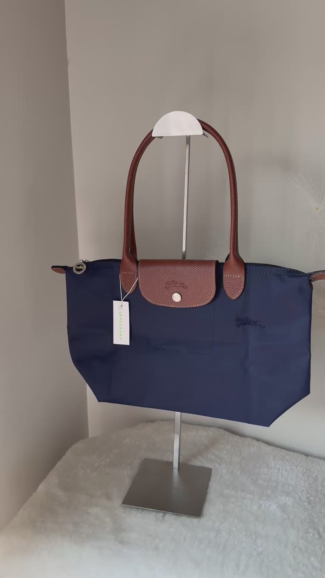 Longchamp Tote MEDIUM - Blue (WITH BRAND LOGO)