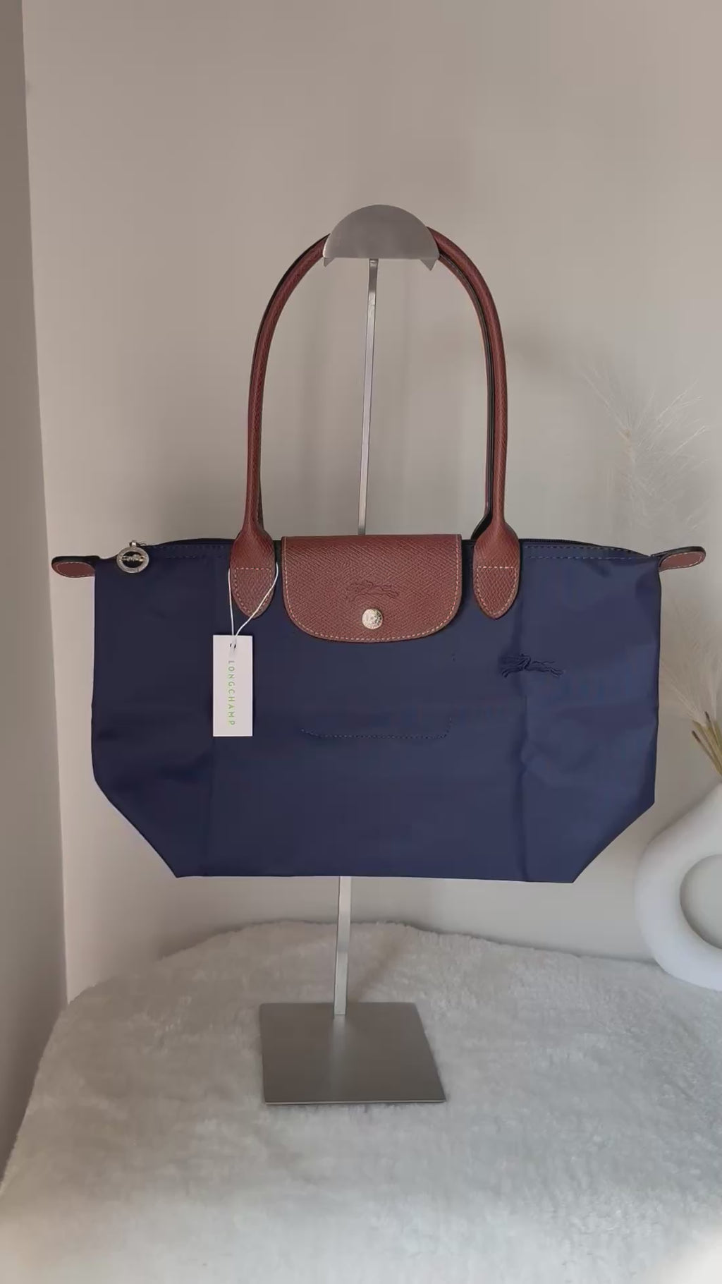 Longchamp Tote MEDIUM - Blue (WITH BRAND LOGO)