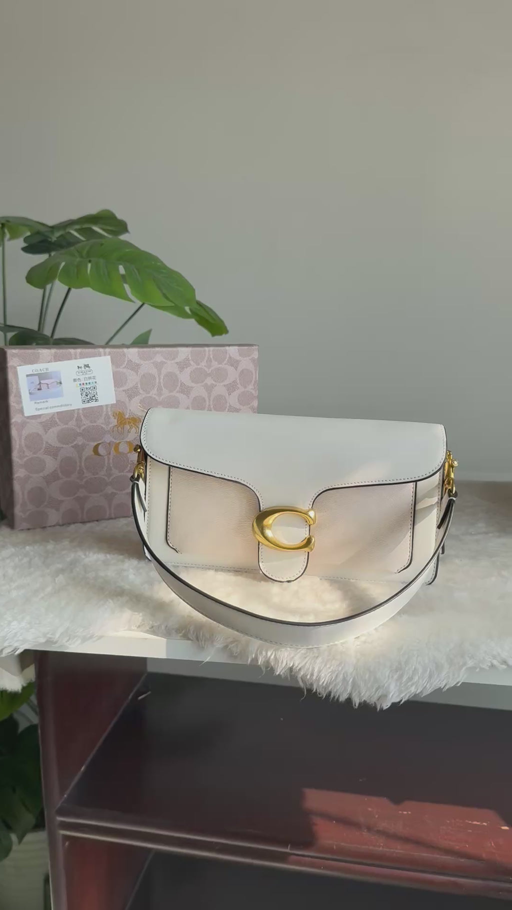COACH TABBY PREMIUM (Cream & White) - BOX PACKING