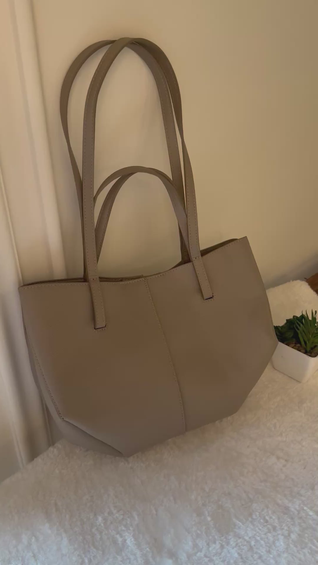 Polene Inspired Tote Bag (Grey)