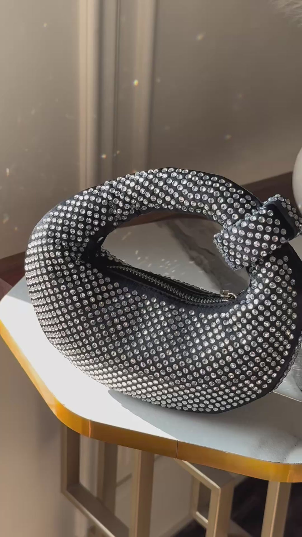 JW PIE Inspired Rhinestone Bag (Crystal)