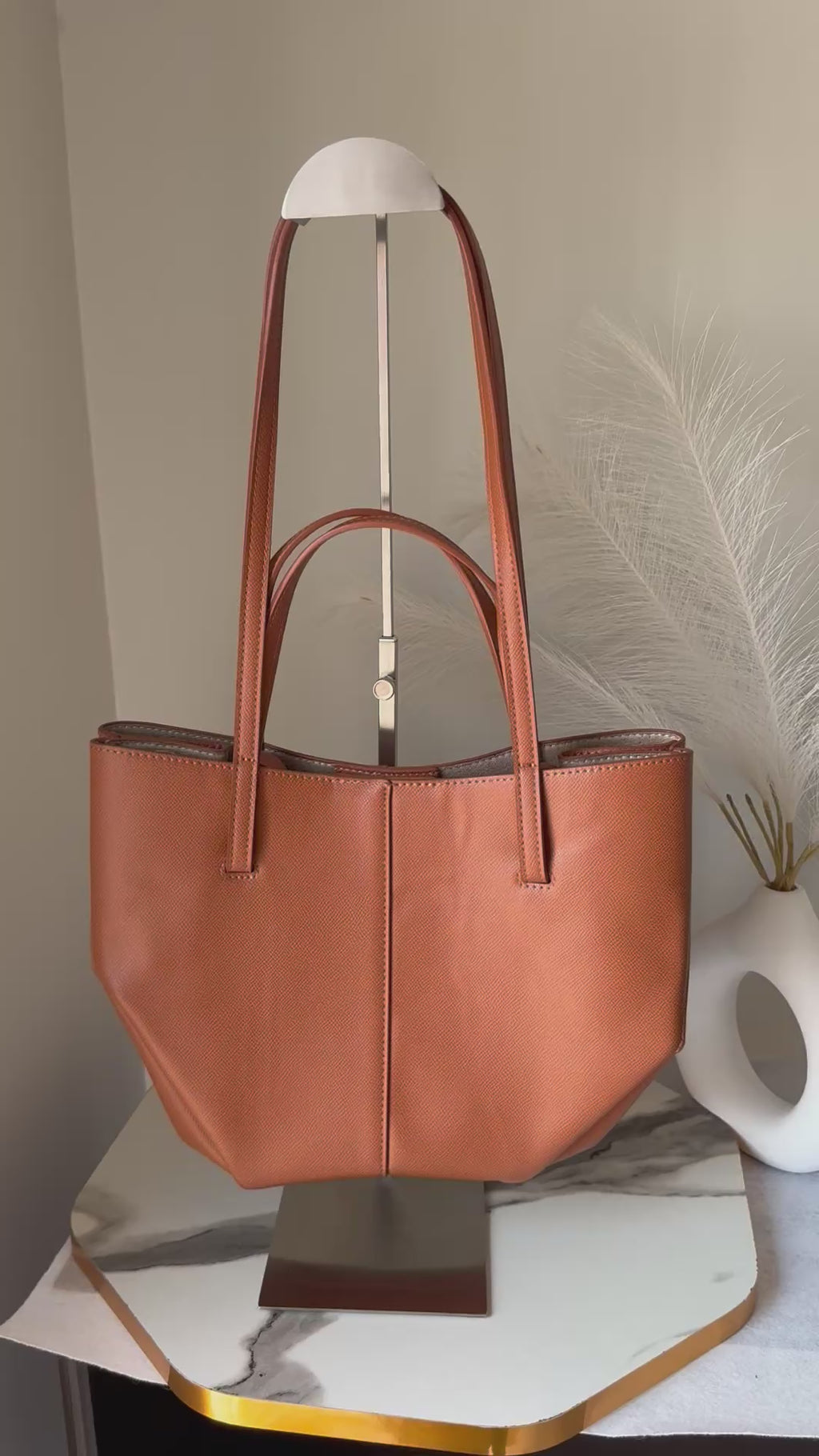 Polene Inspired Tote Bag (Brown)